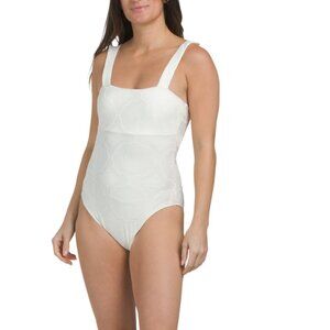 HOUSE OF HARLOW 1960 natural Tropic Like It's Hot Textured One-piece Swimsuit